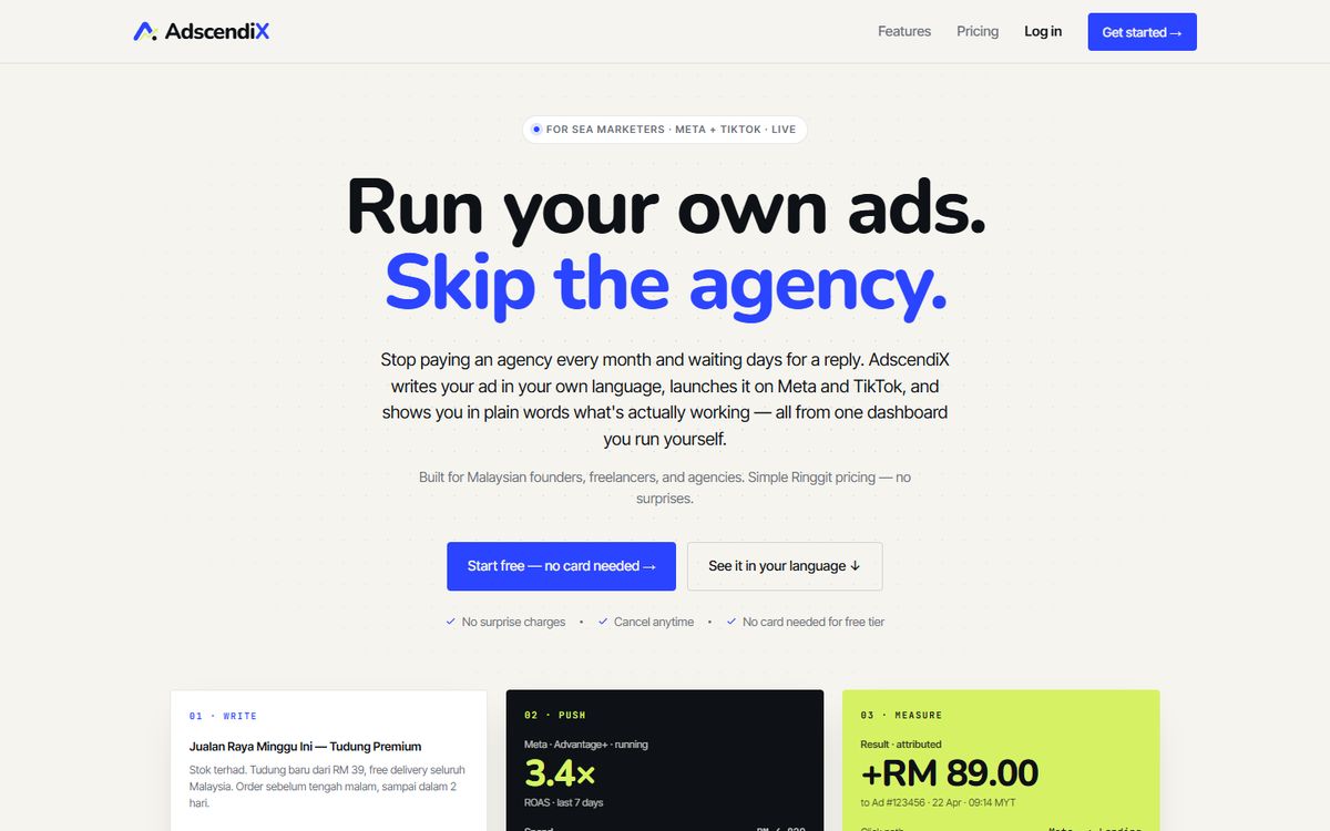 AdscendiX, our AI ad management platform